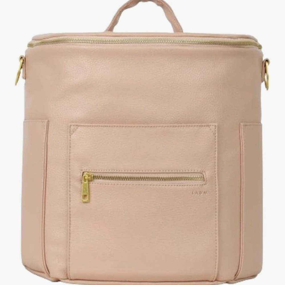 Elegant Tan Leather Backpack